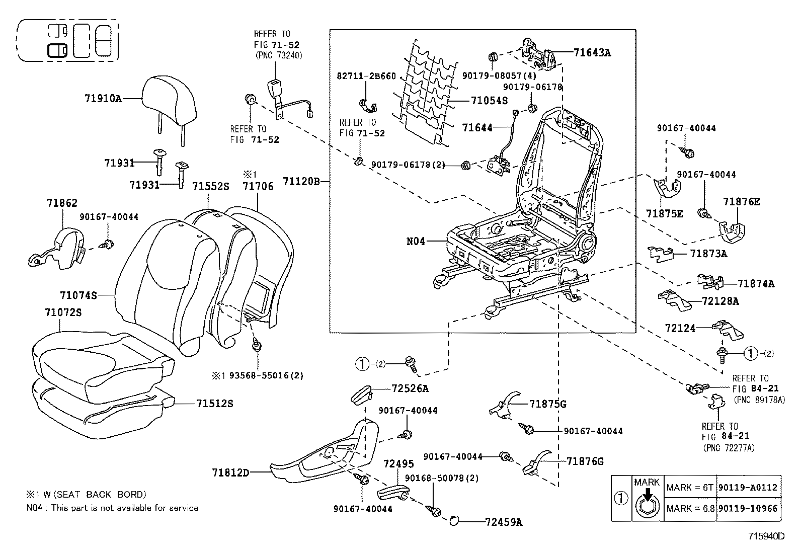 RAV4 NAP |  SEAT SEAT TRACK