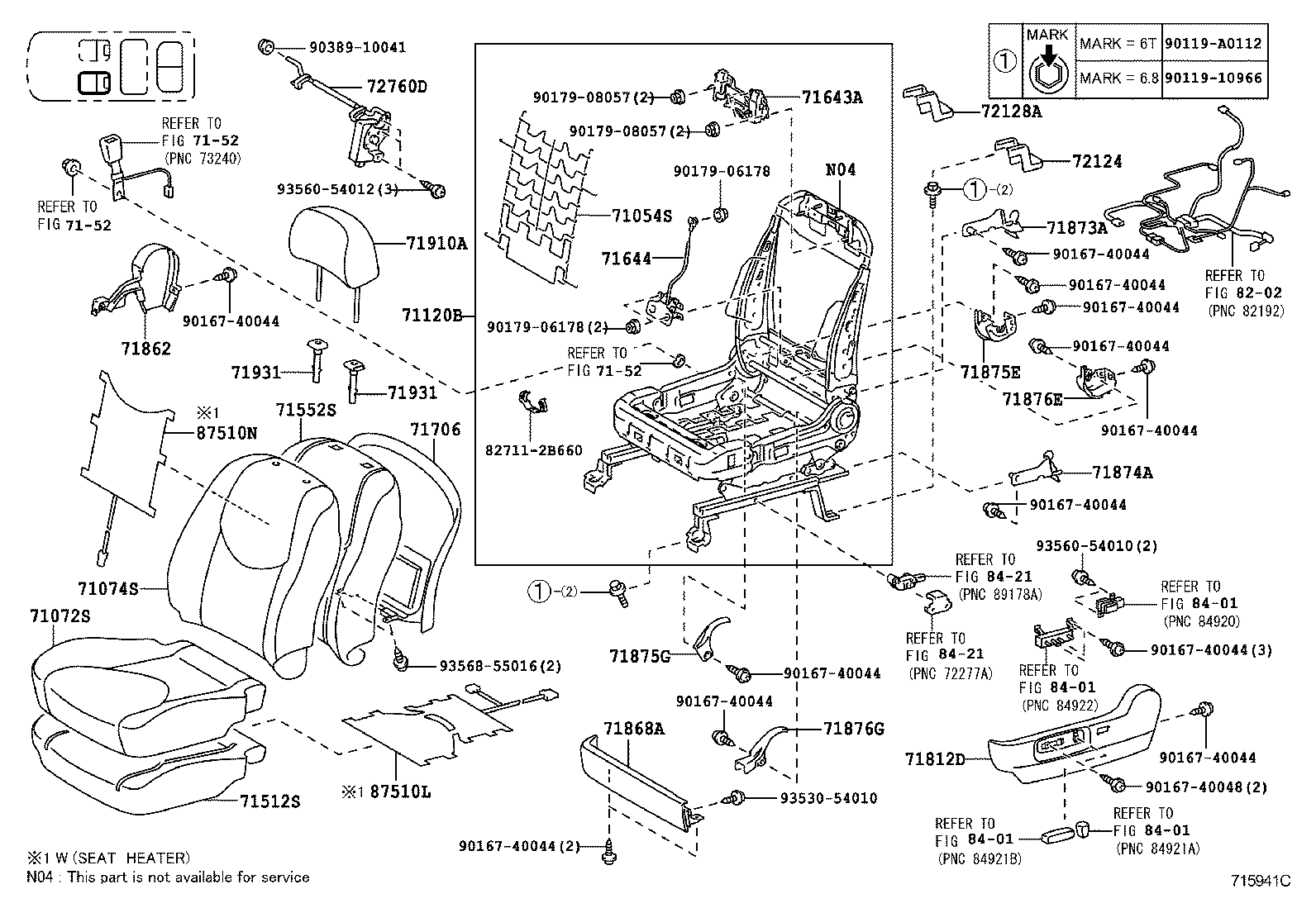  RAV4 NAP |  SEAT SEAT TRACK