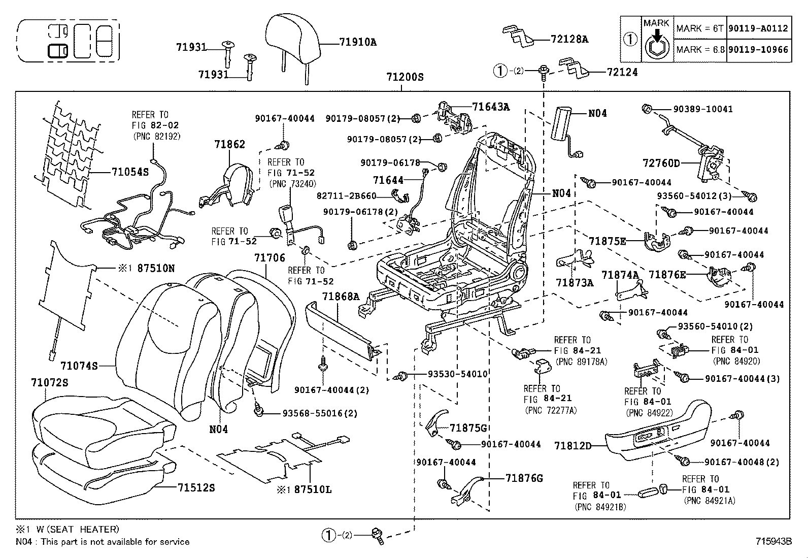  RAV4 NAP |  SEAT SEAT TRACK