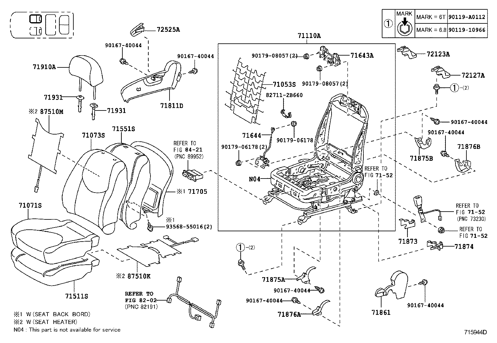 RAV4 NAP |  SEAT SEAT TRACK