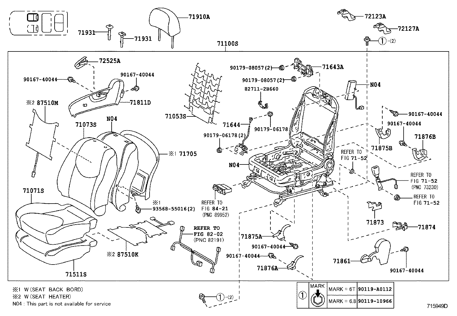  RAV4 NAP |  SEAT SEAT TRACK