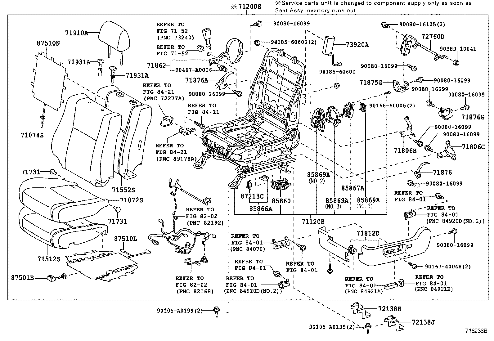  TUNDRA |  SEAT SEAT TRACK