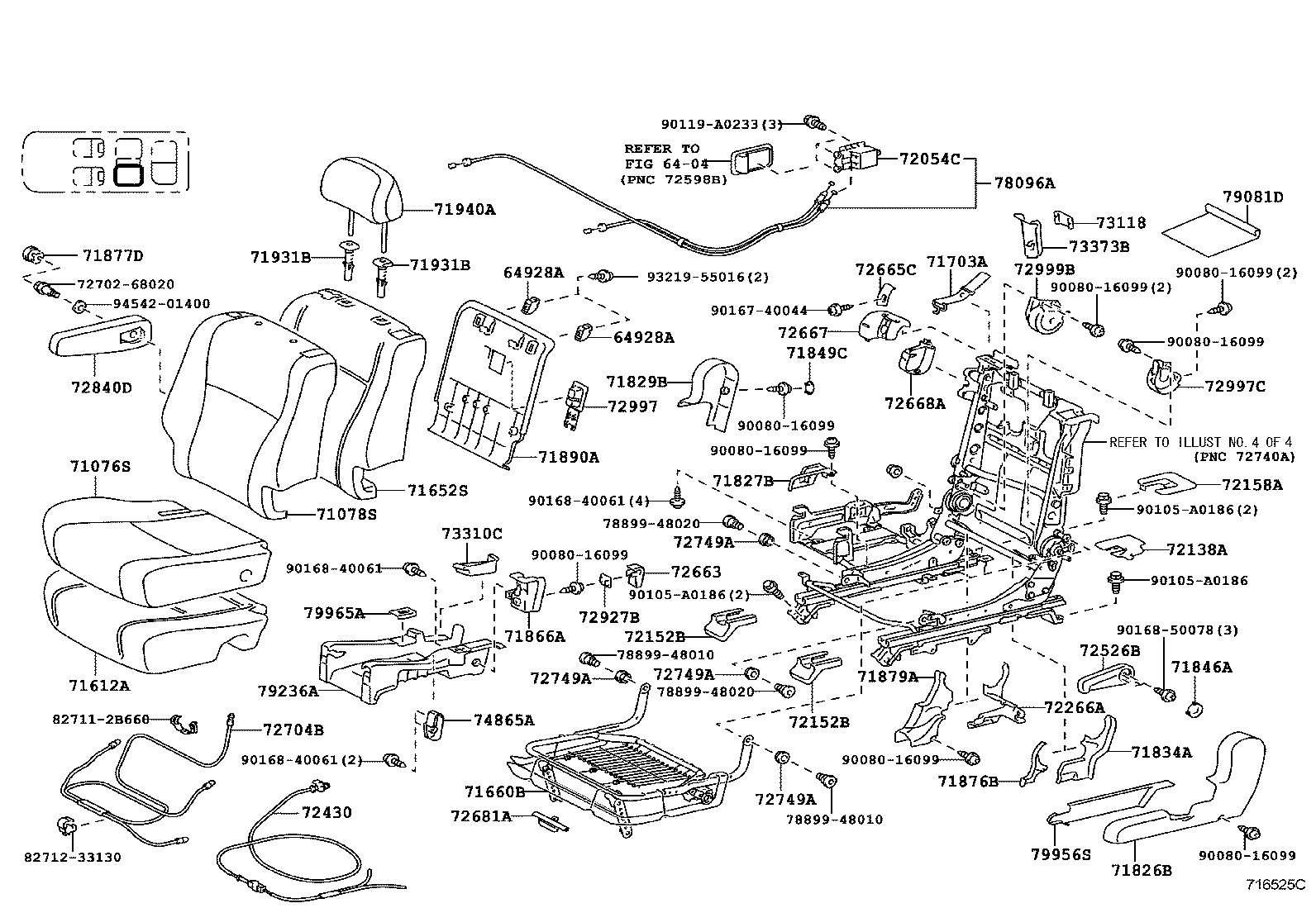  HIGHLANDER NAP |  REAR SEAT SEAT TRACK