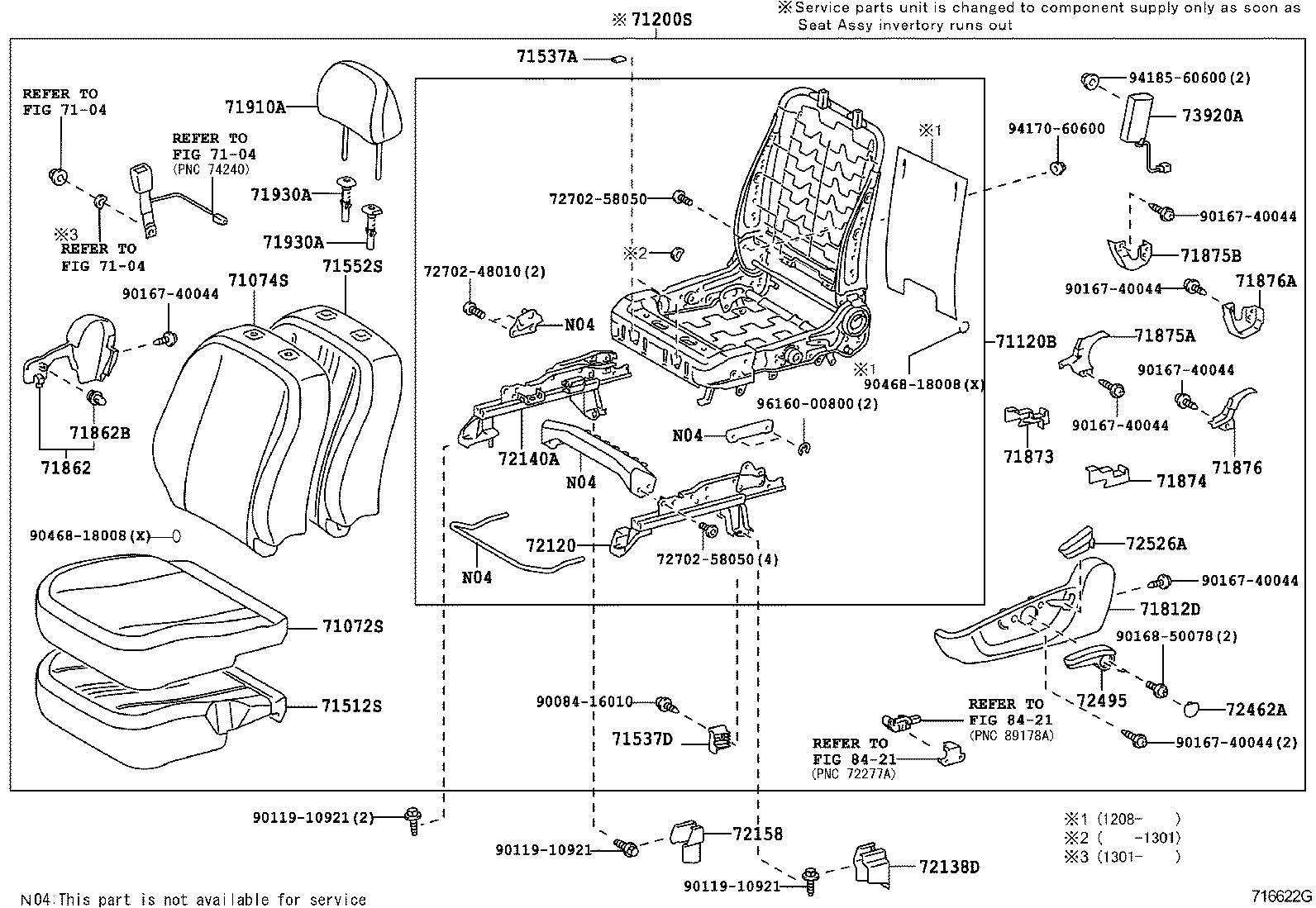  SCION XB |  FRONT SEAT SEAT TRACK