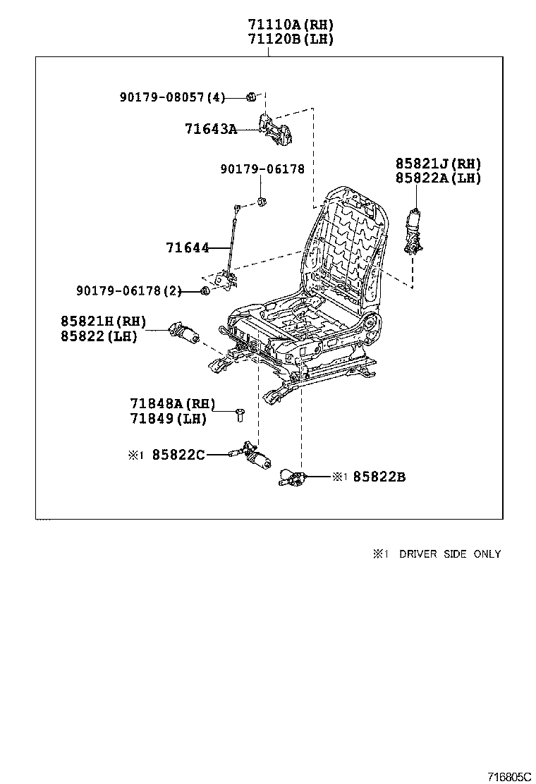  HIGHLANDER JPP |  FRONT SEAT SEAT TRACK