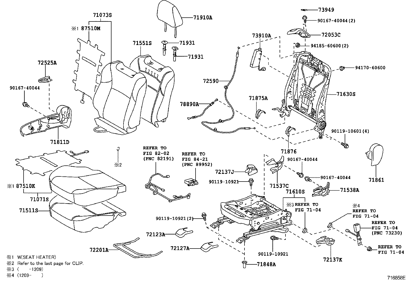  SCION TC |  FRONT SEAT SEAT TRACK