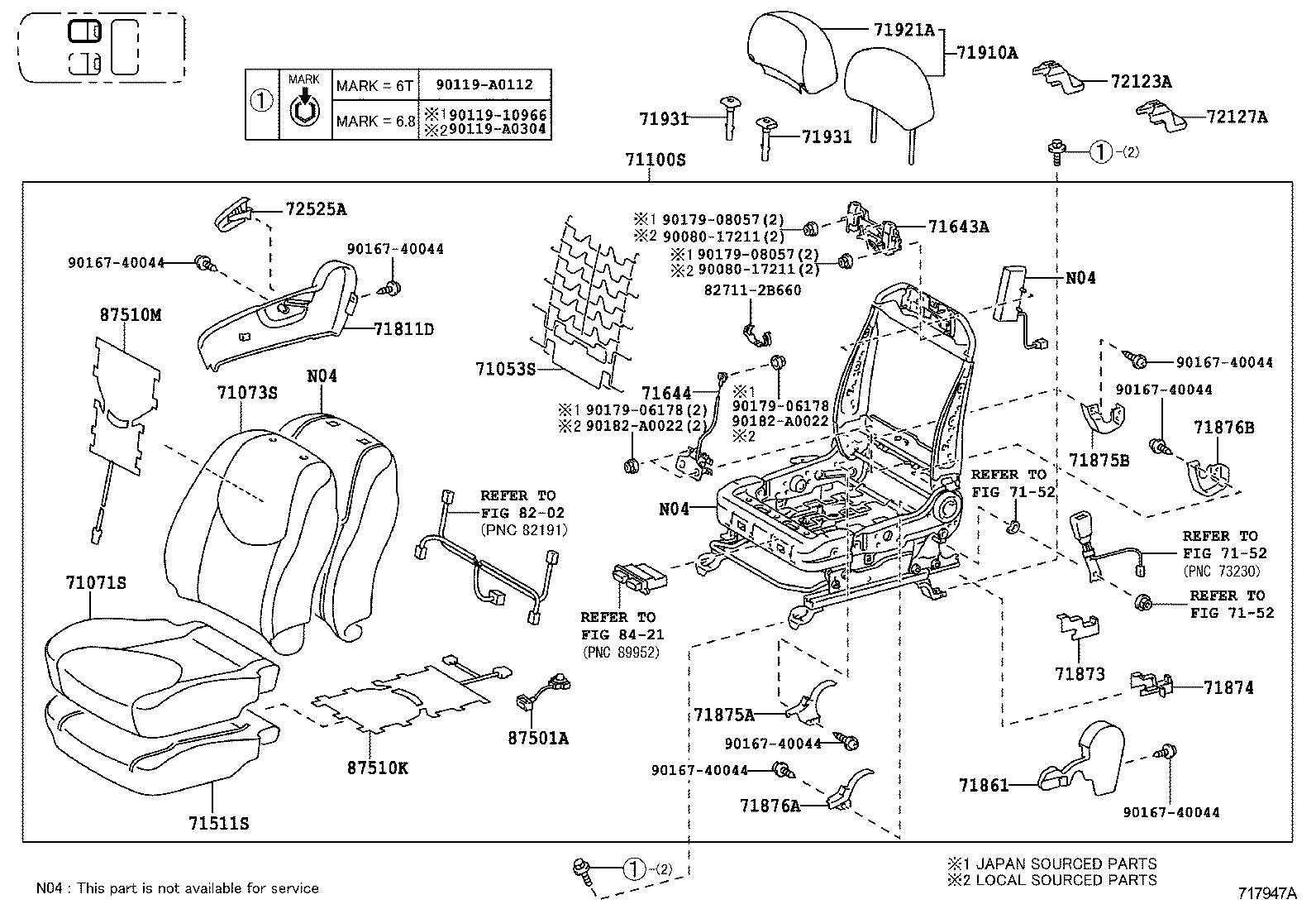  RAV4 EV |  SEAT SEAT TRACK