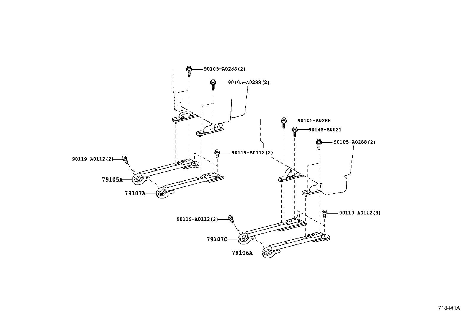  TUNDRA |  SEAT SEAT TRACK