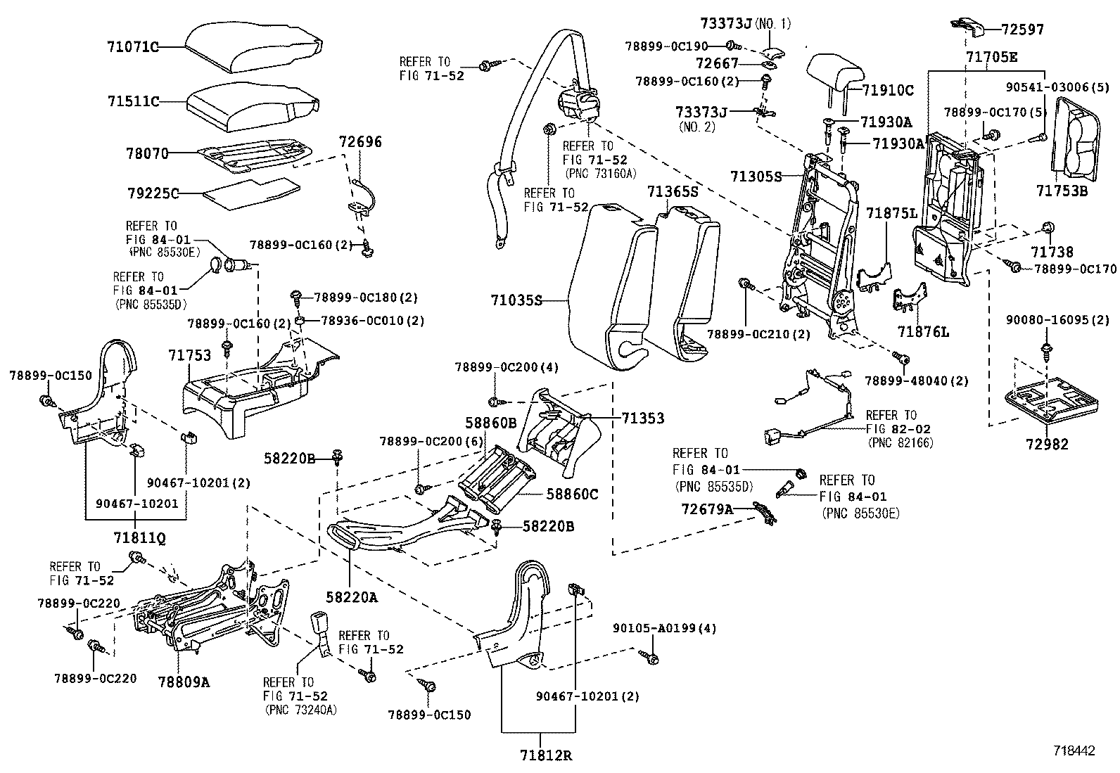  TUNDRA |  SEAT SEAT TRACK