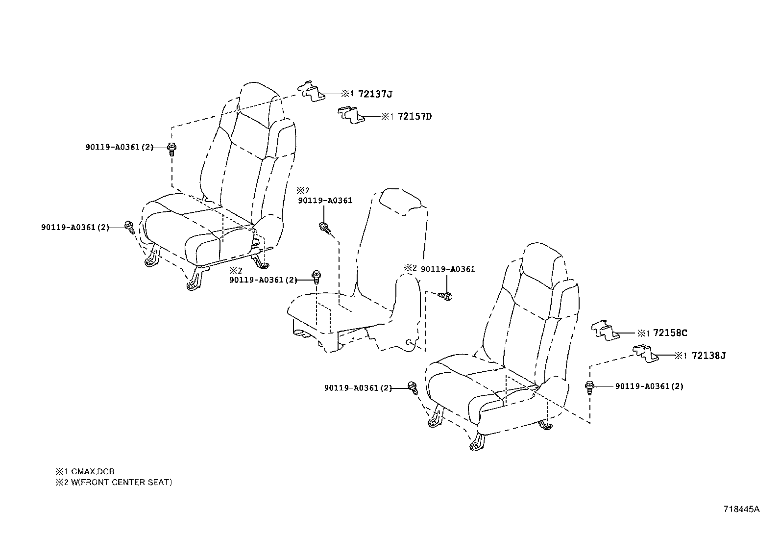  TUNDRA |  SEAT SEAT TRACK