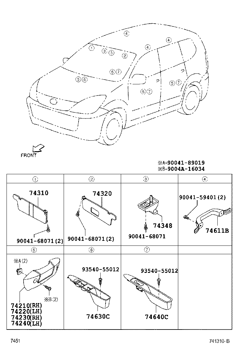  AVANZA |  ARMREST VISOR