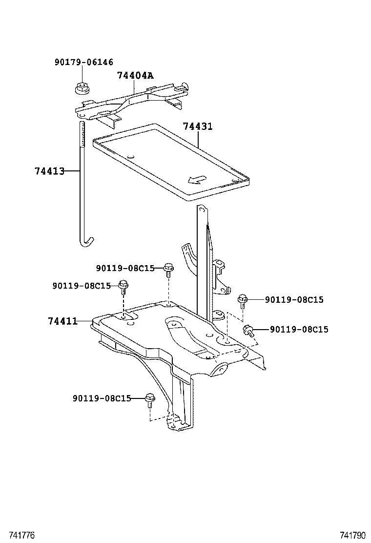  YARIS |  BATTERY CARRIER