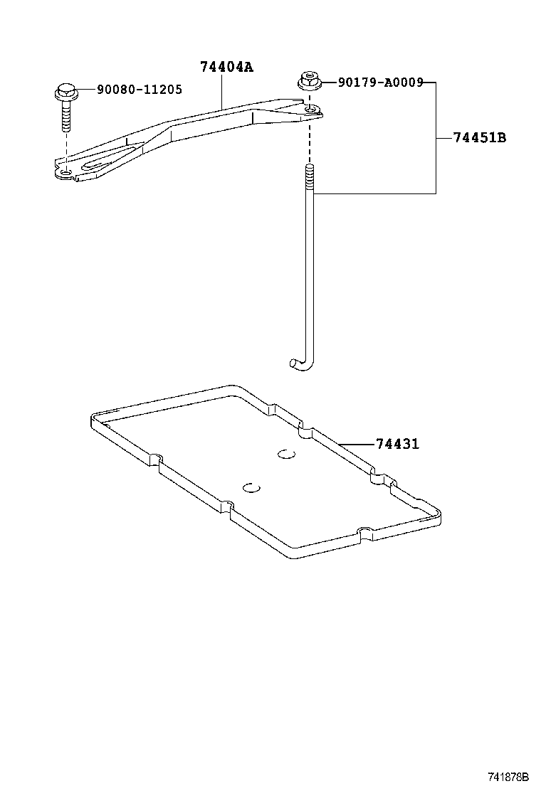  CAMRY NAP |  BATTERY CARRIER