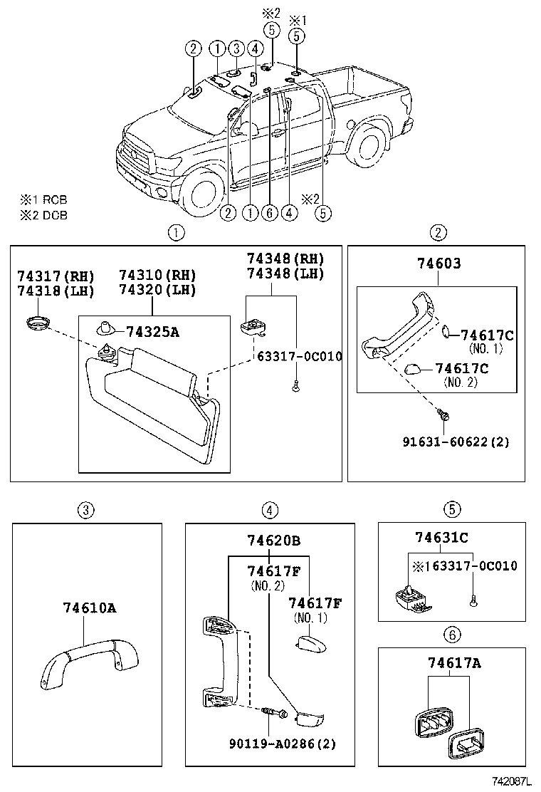  TUNDRA |  ARMREST VISOR