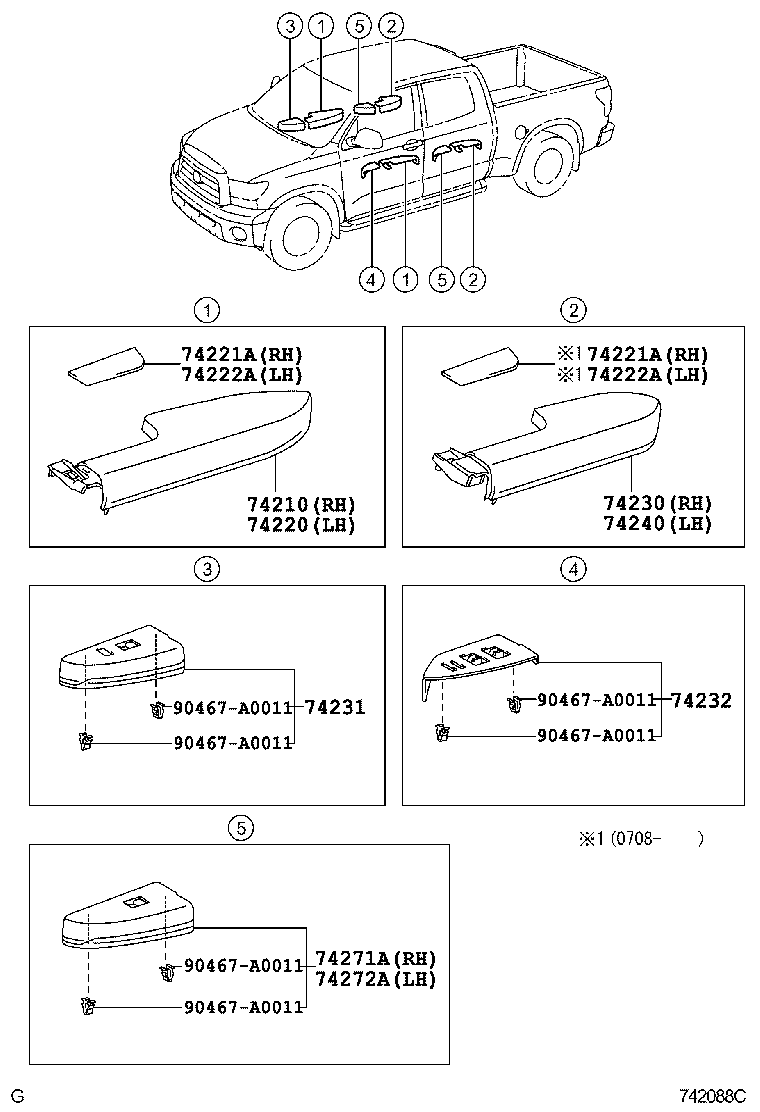  TUNDRA |  ARMREST VISOR