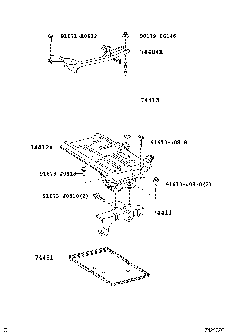  SCION XB |  BATTERY CARRIER