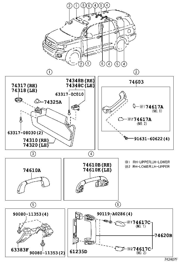  SEQUOIA |  ARMREST VISOR