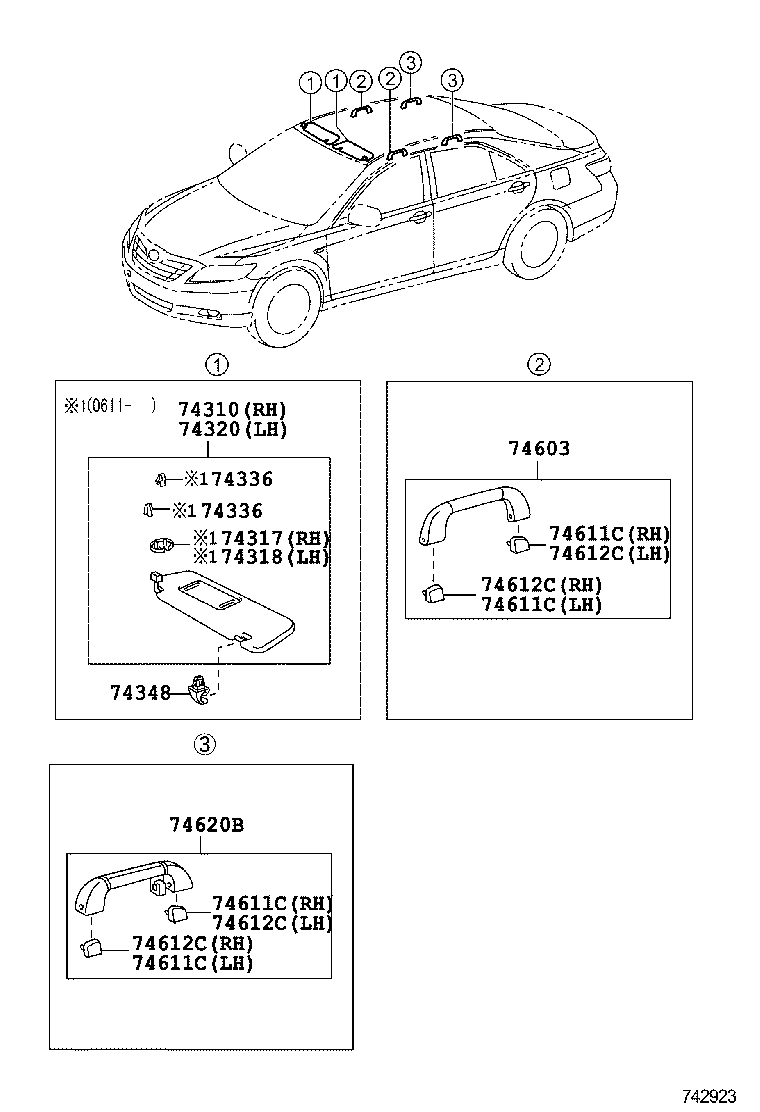  CAMRY JPP |  ARMREST VISOR