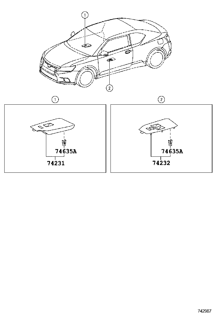  SCION TC |  ARMREST VISOR