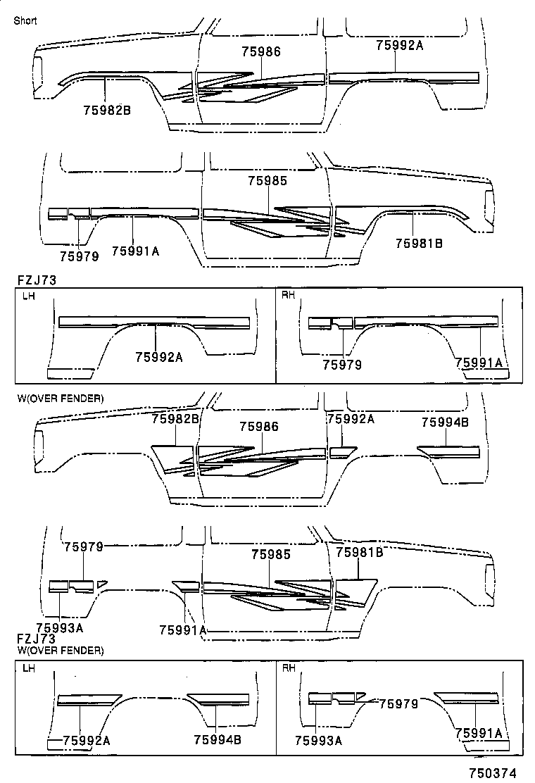  LAND CRUISER 70 |  BODY STRIPE