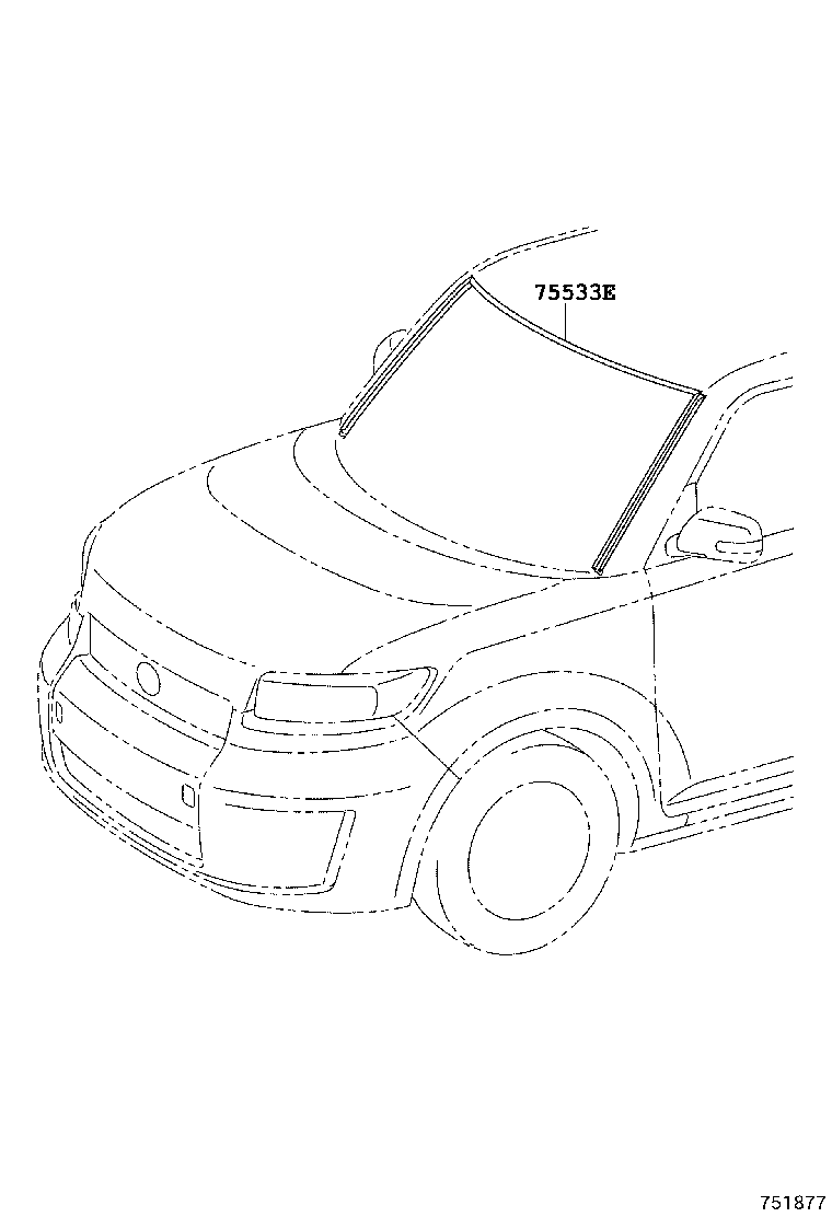  SCION XB |  FRONT MOULDING