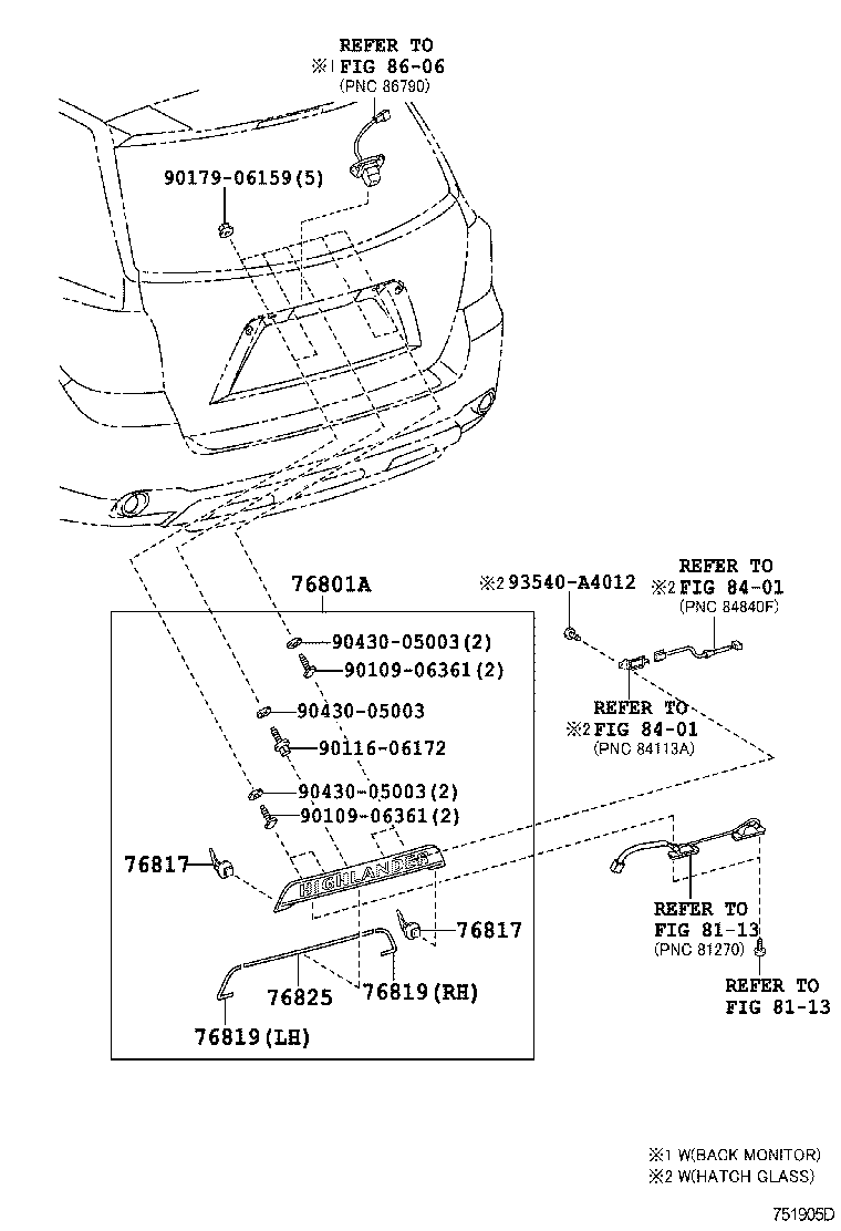 HIGHLANDER JPP |  REAR MOULDING