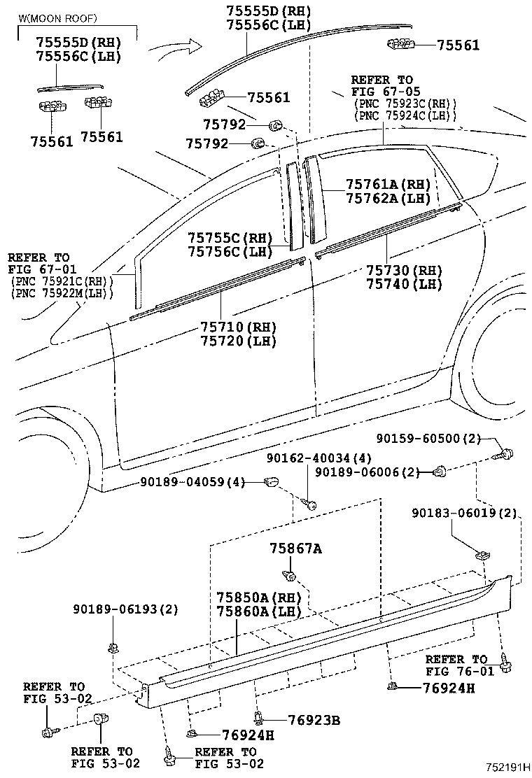  PRIUS |  SIDE MOULDING