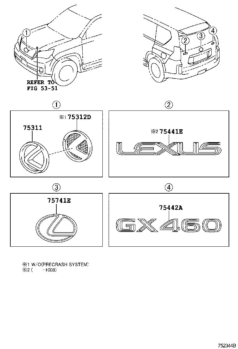  GX460 |  EMBLEM NAME PLATE