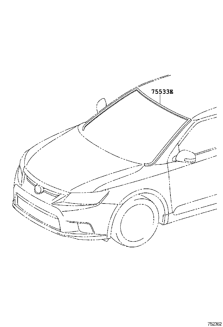  SCION TC |  FRONT MOULDING