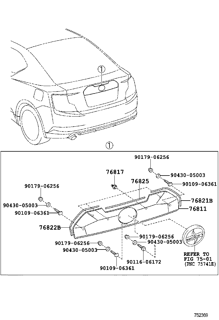  SCION TC |  REAR MOULDING