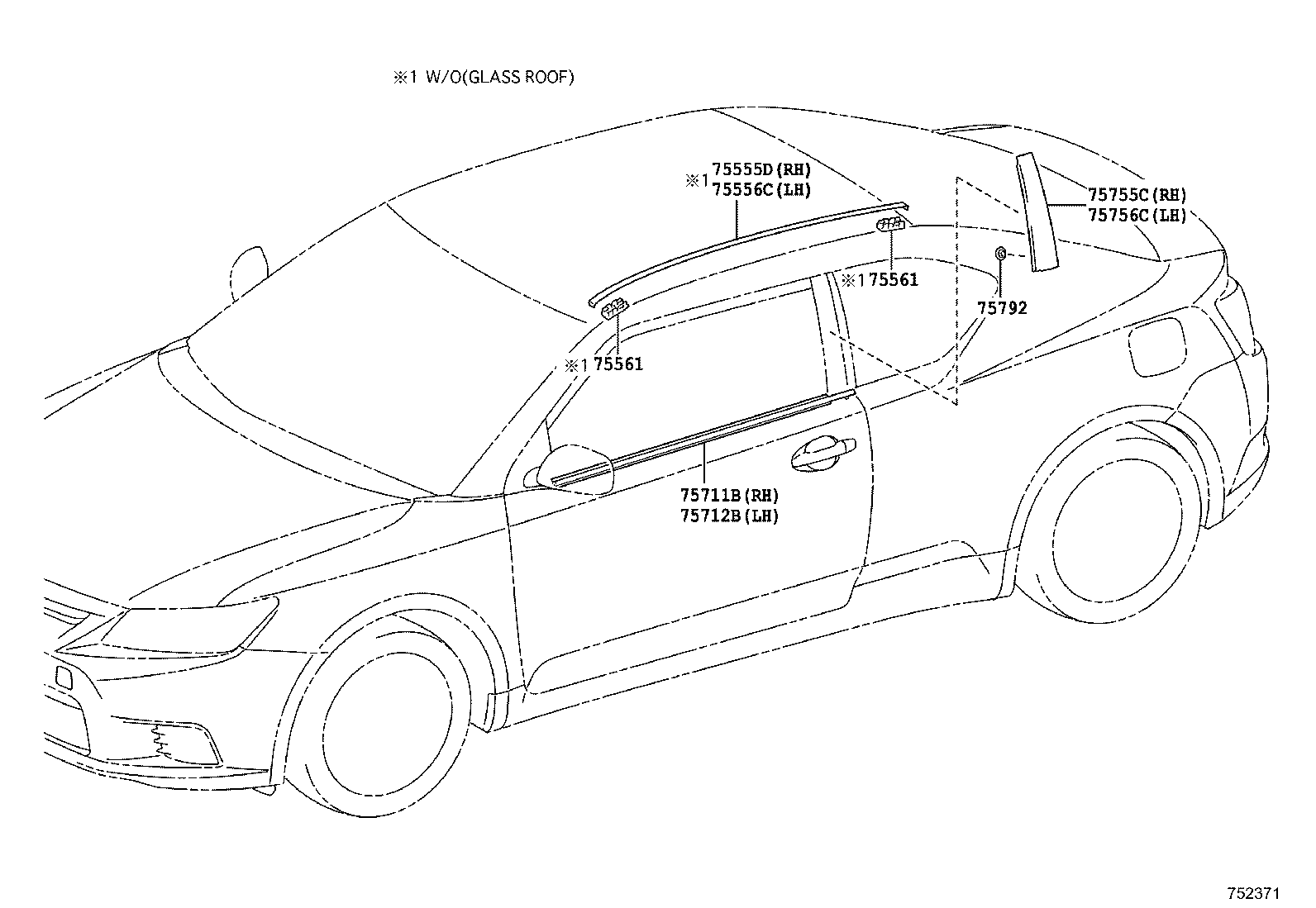  SCION TC |  SIDE MOULDING