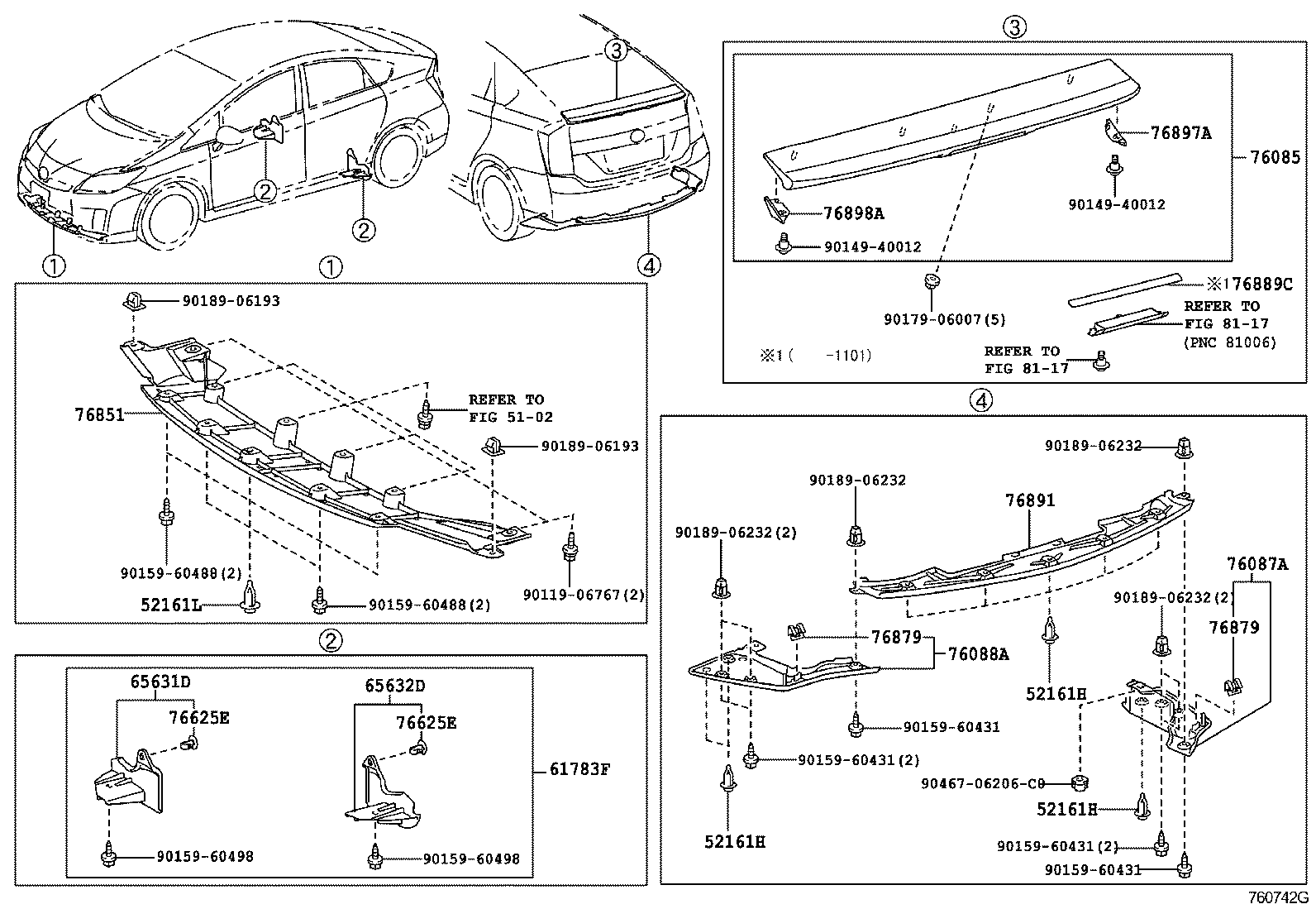 PRIUS PLUG IN HBD |  MUDGUARD SPOILER