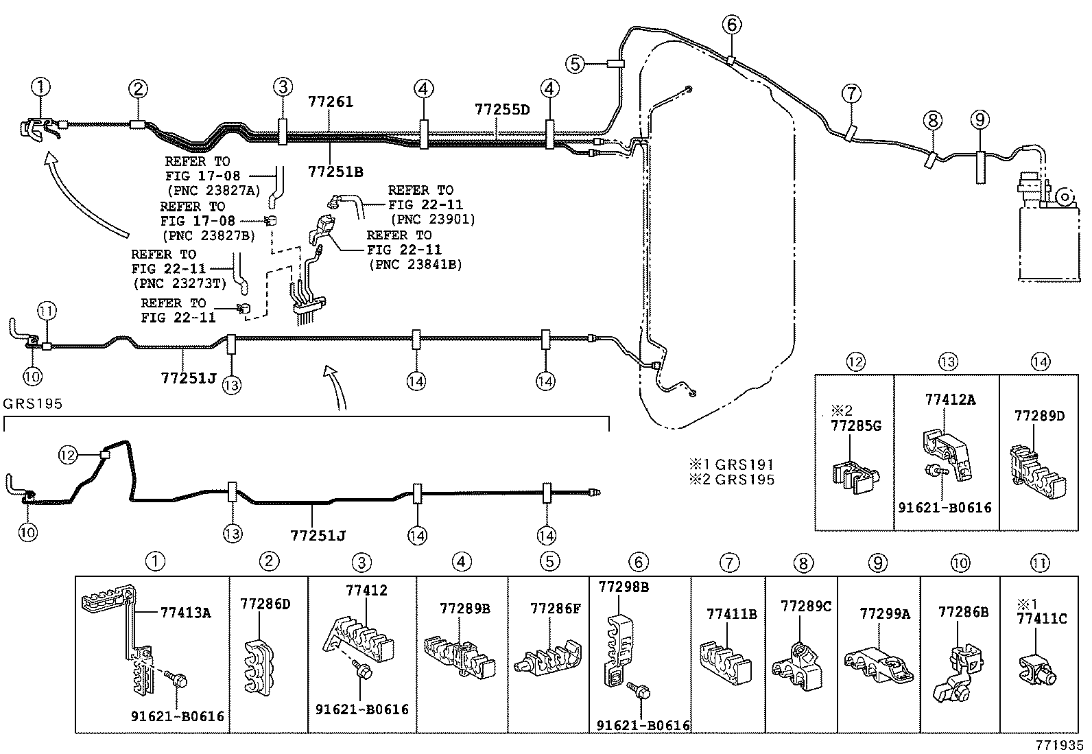  GS30 35 43 460 |  FUEL TANK TUBE