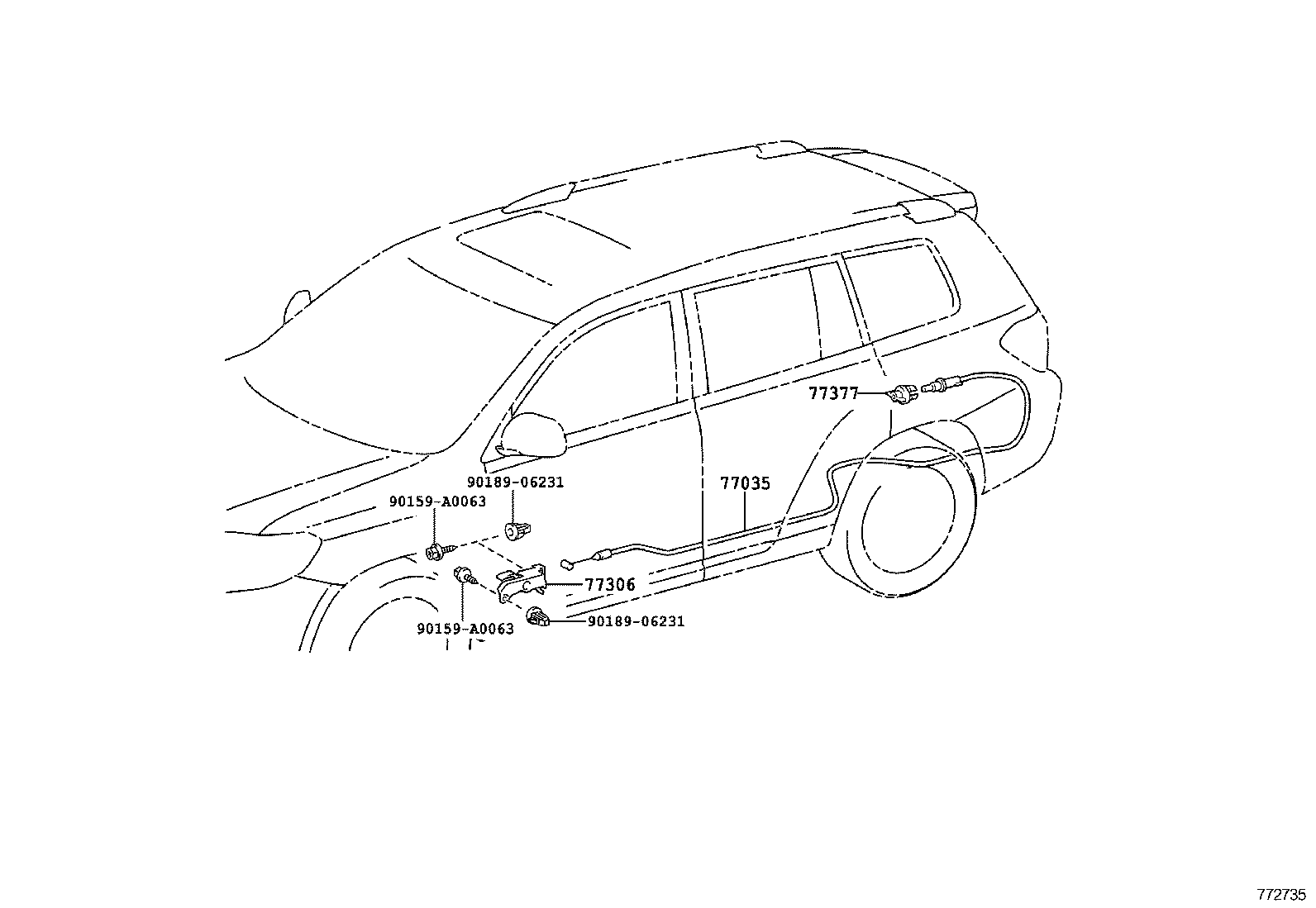  HIGHLANDER NAP |  FUEL TANK TUBE
