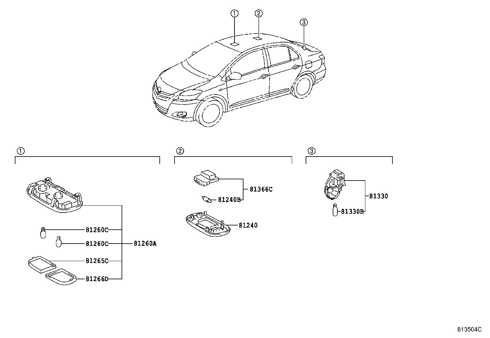  YARIS |  INTERIOR LAMP