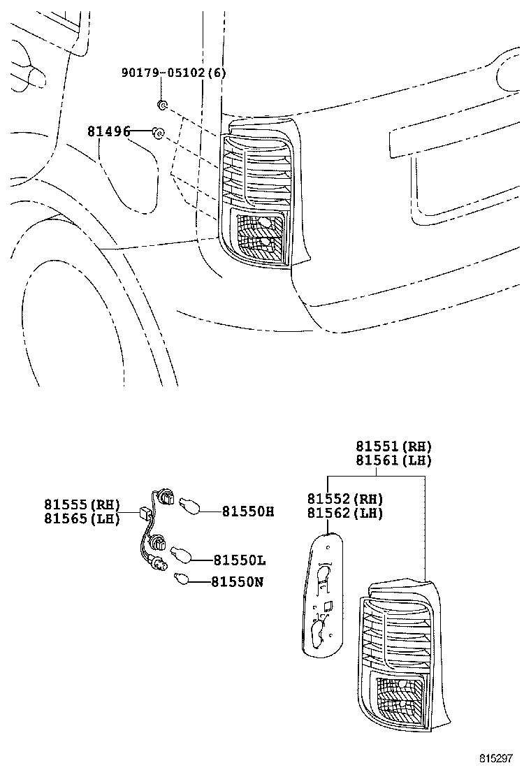  SCION XB |  REAR COMBINATION LAMP