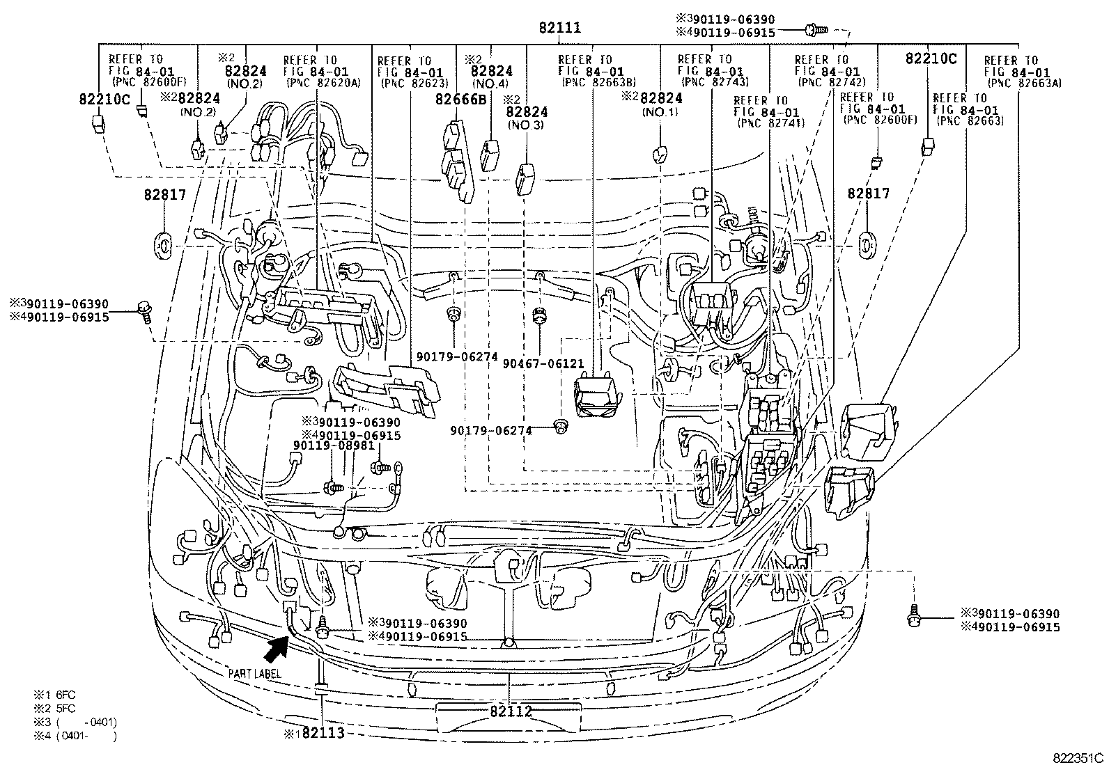  LS430 |  WIRING CLAMP