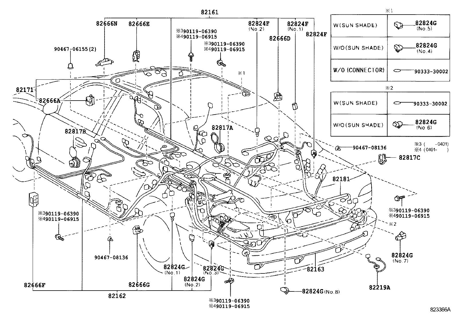  LS430 |  WIRING CLAMP