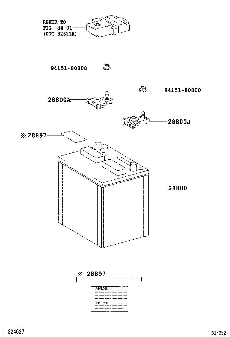  YARIS |  BATTERY BATTERY CABLE
