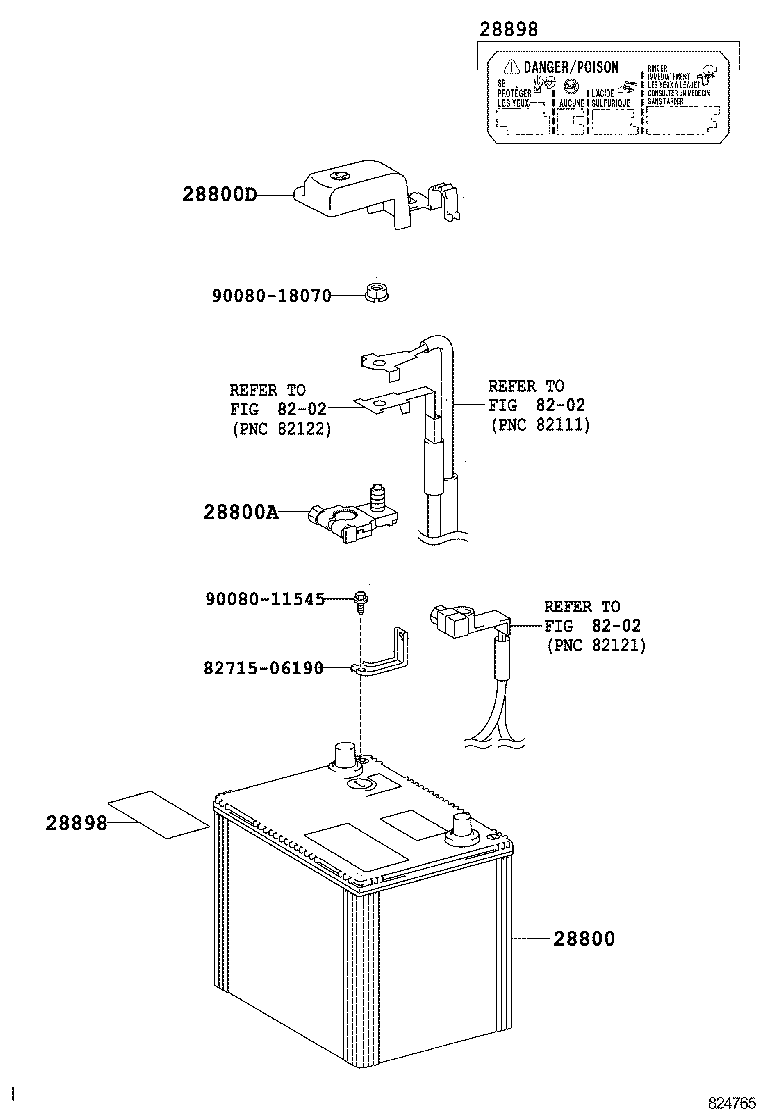  CAMRY NAP |  BATTERY BATTERY CABLE