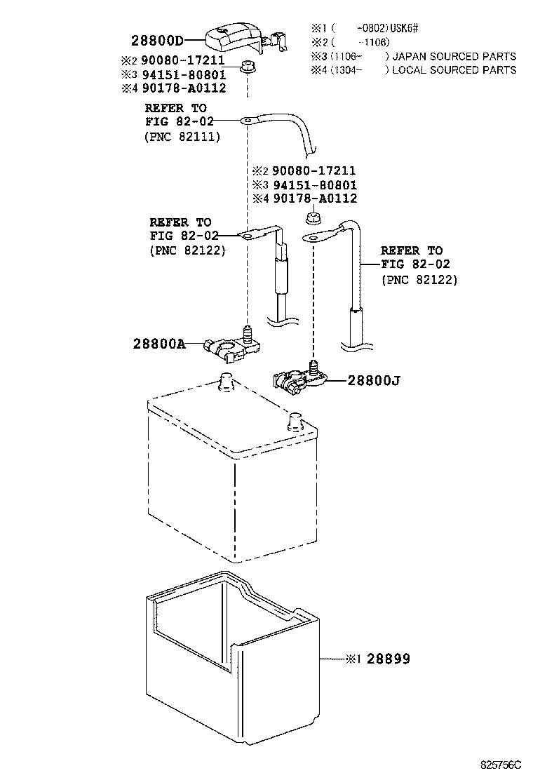  SEQUOIA |  BATTERY BATTERY CABLE