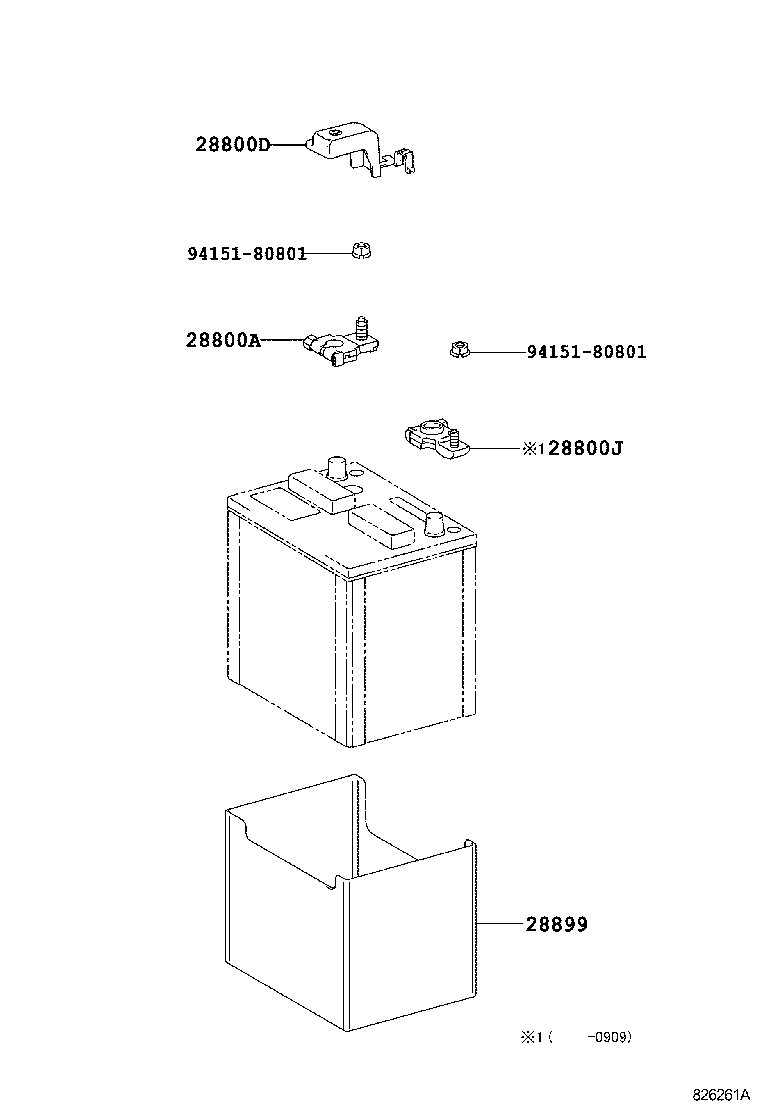  RAV4 NAP |  BATTERY BATTERY CABLE