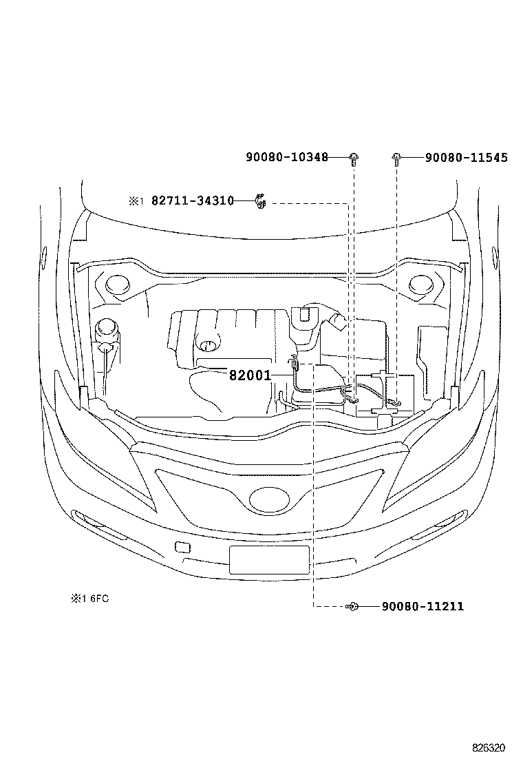  CAMRY NAP |  WIRING CLAMP