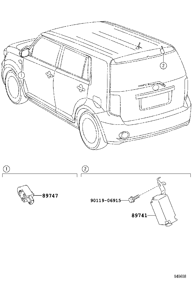  SCION XB |  WIRELESS DOOR LOCK