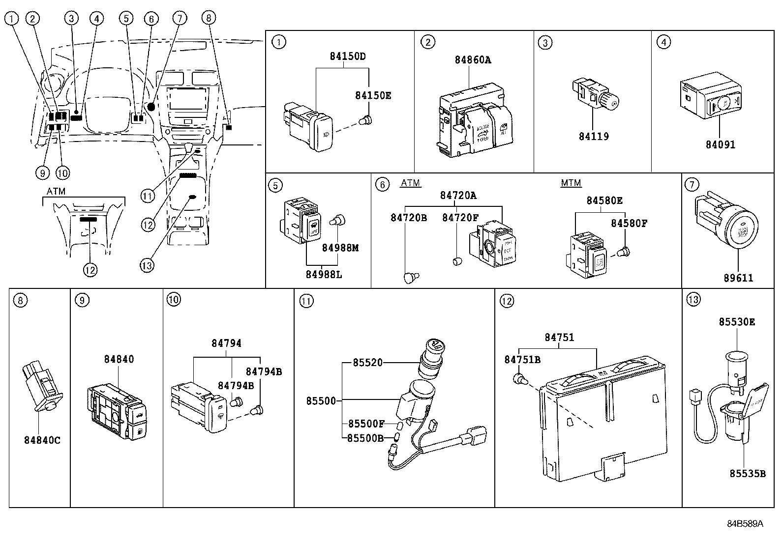  IS250C 350C |  SWITCH RELAY COMPUTER