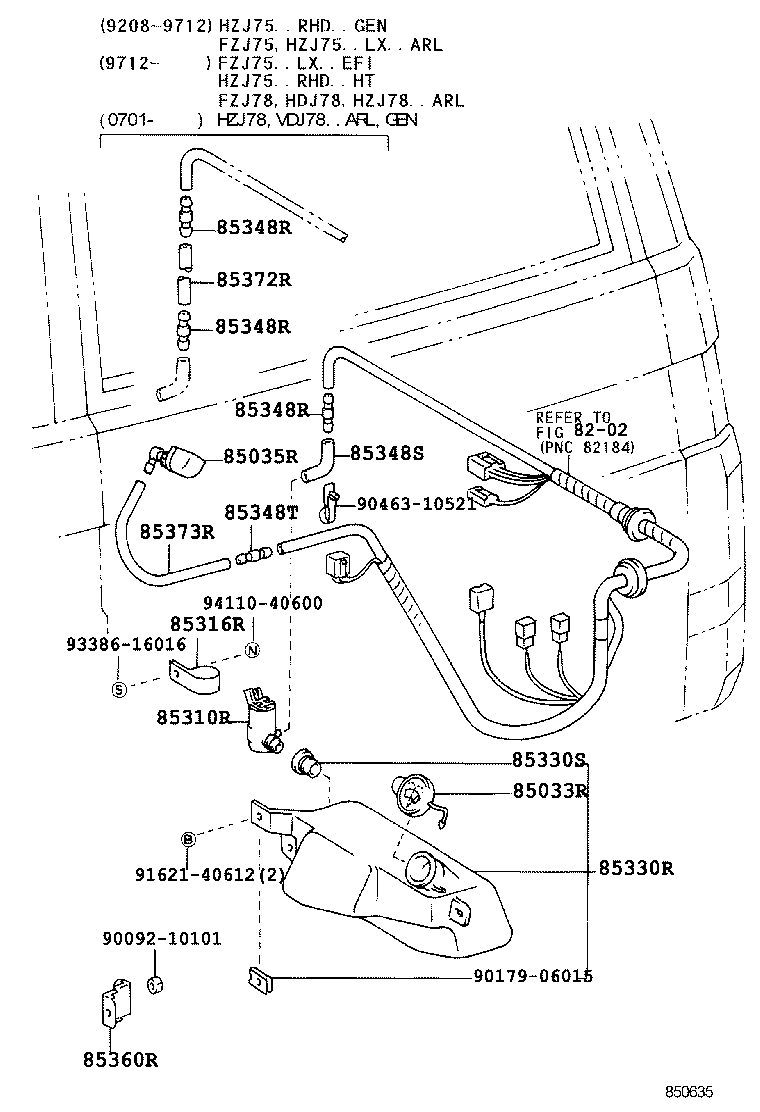  LAND CRUISER 70 |  REAR WASHER