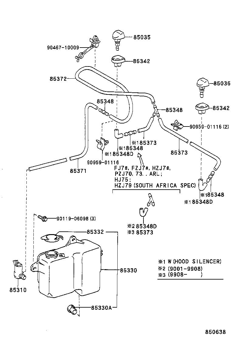  LAND CRUISER 70 |  WINDSHIELD WASHER