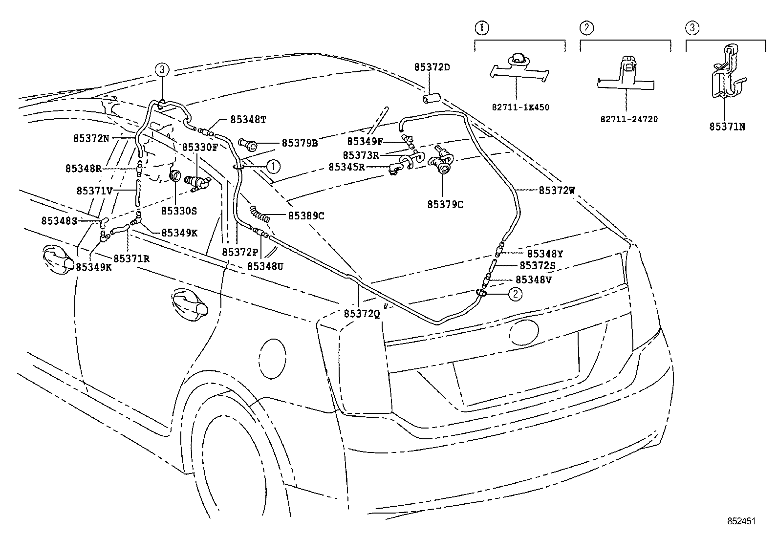  PRIUS PLUG IN HBD |  REAR WASHER