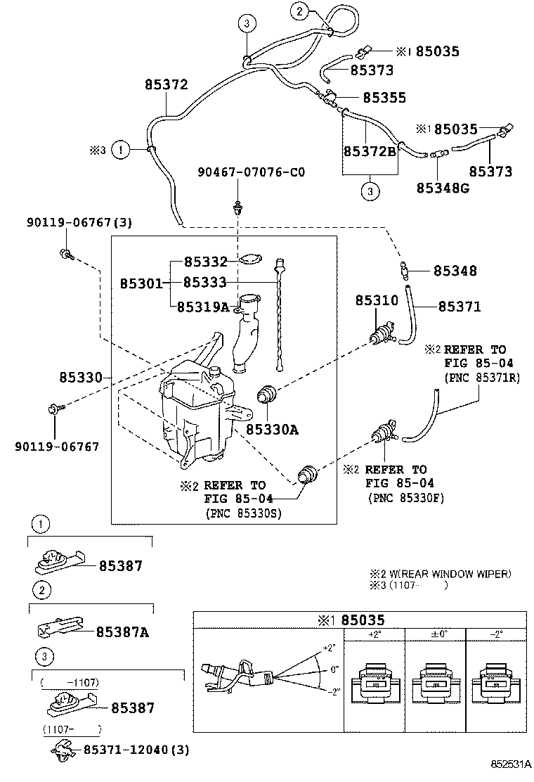  SCION TC |  WINDSHIELD WASHER