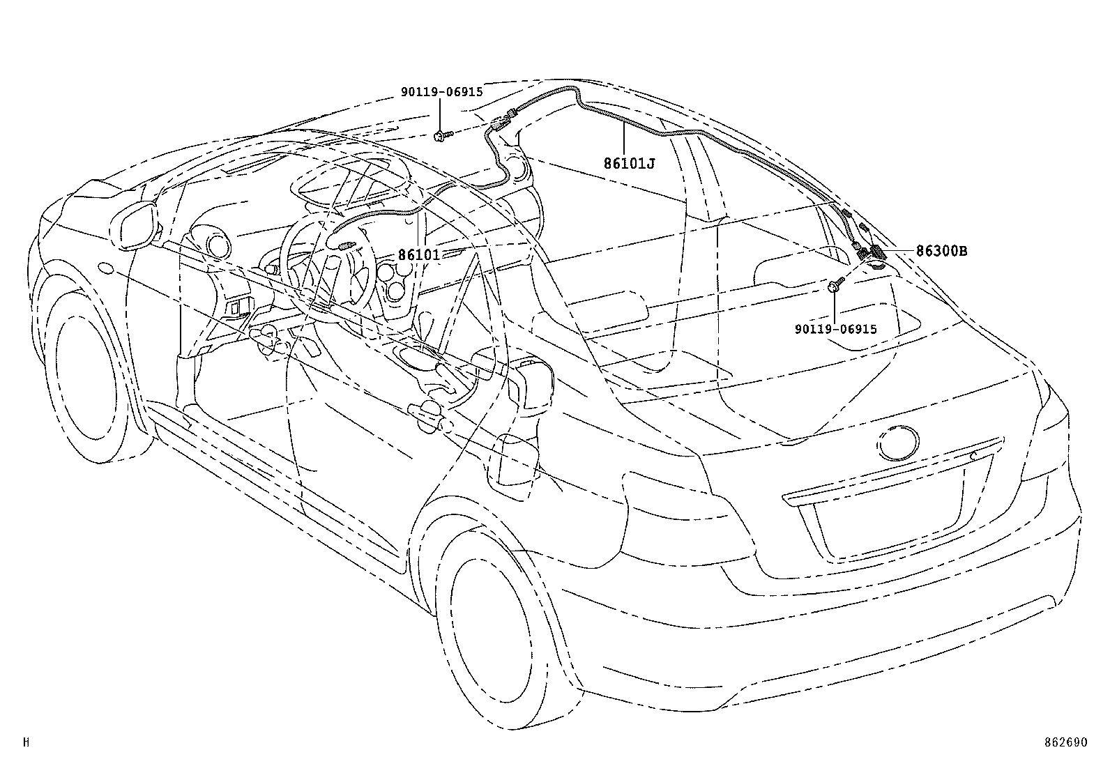  YARIS |  ANTENNA